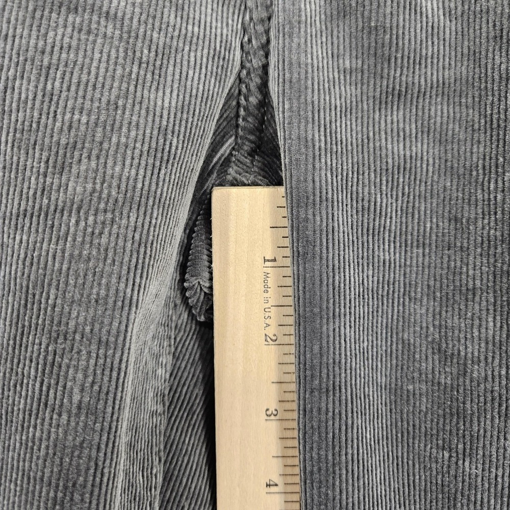 Lauren Ralph Lauren Pants Womens 10 Gray Corduroy Casual Mid Rise Straight Leg - Picture 12 of 13